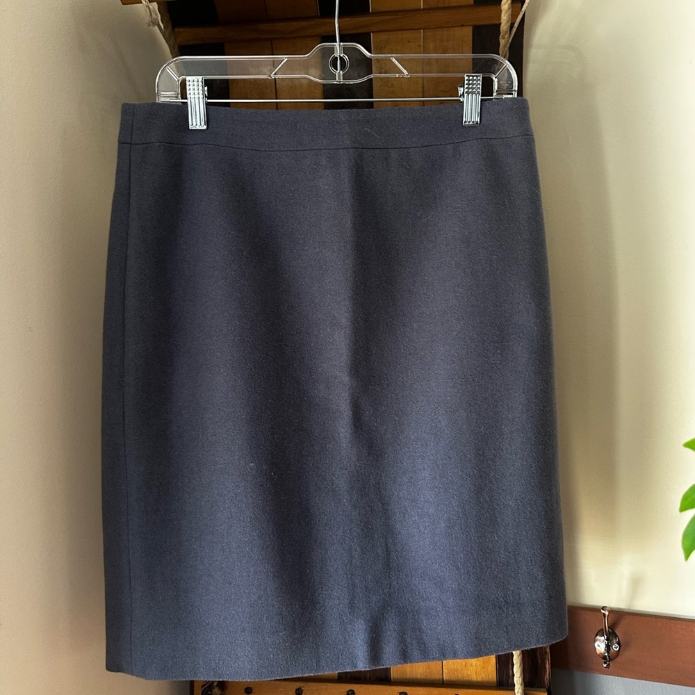 Classic Gray/Blue Women's Skirt J Crew Pencil 8